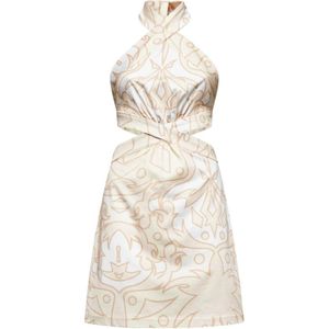 Silvian Heach, Dames, Jurken, Beige, Maat: XS Katoen,