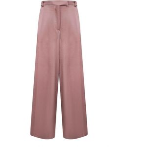 Dries Van Noten, Dames, Broeken, Roze, Maat: XS Viscose,