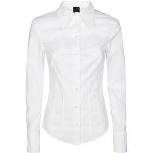 Pinko, Dames, Blouses & Shirts, Wit, Maat: XS Katoen,