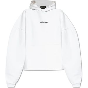 Balenciaga Sweatshirt met logo , White , Dames , Maat: L