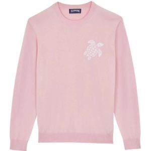 Vilebrequin, Heren, Truien, Roze, Maat: S Katoen,