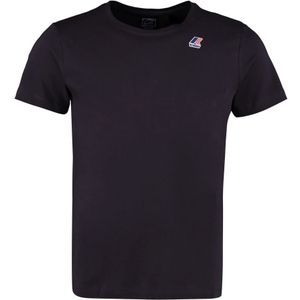 K-way - K007JE0 Edouard - T-shirt - Marineblauw - Katoen - Korte Mouwen