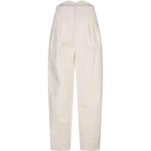 Moschino, Dames, Broeken, Wit, Maat: XS Katoen,