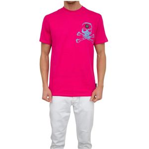 Philipp Plein, Heren, Tops, Rood, Maat: XL Katoen,