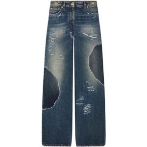 Versace, Dames, Jeans, Blauw, Maat: W26