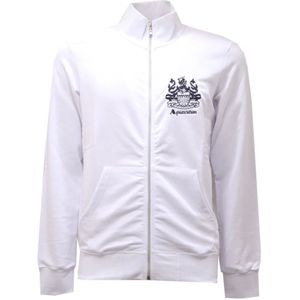 Aquascutum, Heren, Sweatshirts & Hoodies, Wit, Maat: L Katoen,
