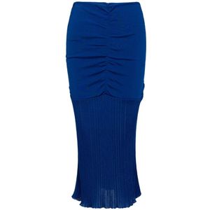 Tom Ford, Dames, Rokken, Blauw, Maat: S Jersey,