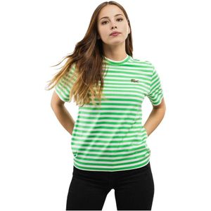 Lacoste, Dames, Tops, Groen, Maat: XS Katoen,