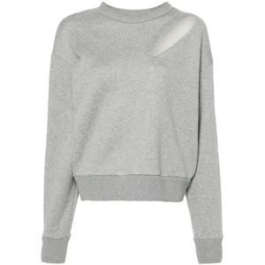 Alexander McQueen, Dames, Truien, Grijs, Maat: XS Katoen,