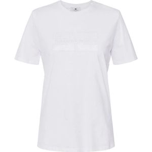 Elisabetta Franchi, Dames, Tops, Wit, Maat: L Katoen,