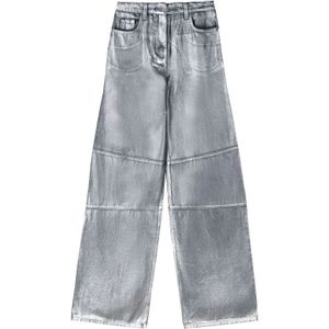 Patrizia Pepe, Dames, Jeans, Grijs, Maat: W25 Katoen,