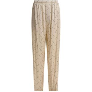 Balenciaga, Dames, Broeken, Beige, Maat: XS Viscose,