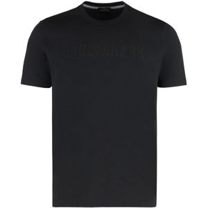 Paul & Shark, Heren, Tops, Zwart, Maat: S Katoen,