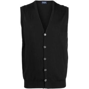 Drumohr, Heren, Truien, Zwart, Maat: L