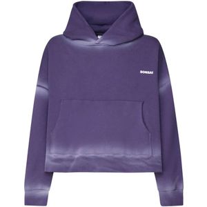 Bonsai, Heren, Sweatshirts & Hoodies, Paars, Maat: XL Katoen,