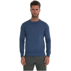 Hindustrie, Heren, Truien, Blauw, Maat: XL Kasjmier,