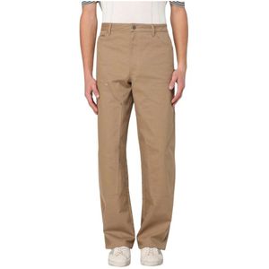 Golden Goose, Heren, Broeken, Bruin, Maat: L Katoen,