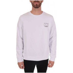 Karl Lagerfeld, Heren, Sweatshirts & Hoodies, Wit, Maat: XL Jersey,
