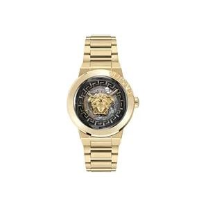 Versace Gouden Skeleton Automatisch Horloge , Yellow , Dames , Maat: ONE Size