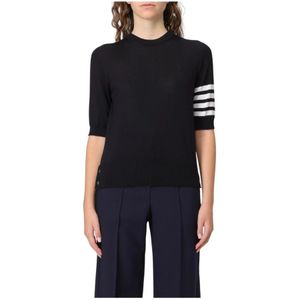 Thom Browne, Dames, Truien, Blauw, Maat: 3XS