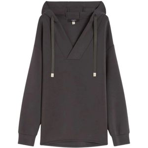 Weekend Max Mara, Dames, Sweatshirts & Hoodies, Grijs, Maat: S Modal,
