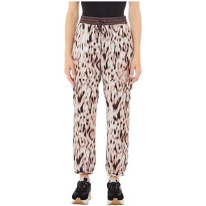 Liu Jo, Dames, Broeken, Veelkleurig, Maat: XL Poliester,