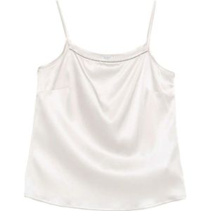 Peserico, Dames, Tops, Roze, Maat: XS Zijde,