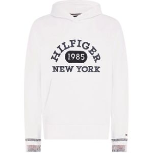 Tommy Hilfiger, Heren, Sweatshirts & Hoodies, Wit, Maat: M Katoen,