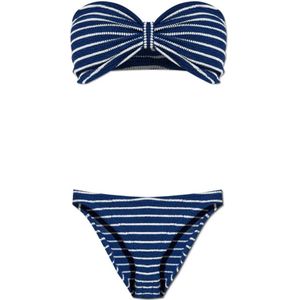 Hunza G, Dames, Badkleding, Blauw, Maat: ONE Size Tweed,