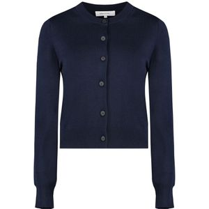 Maison Kitsuné, Dames, Truien, Blauw, Maat: S Wol,
