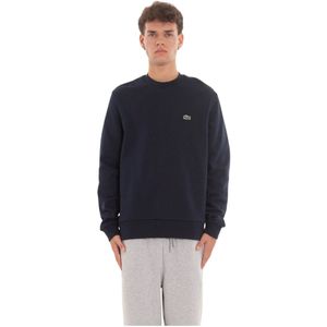 Lacoste, Heren, Sweatshirts & Hoodies, Blauw, Maat: 2XL Fleece,