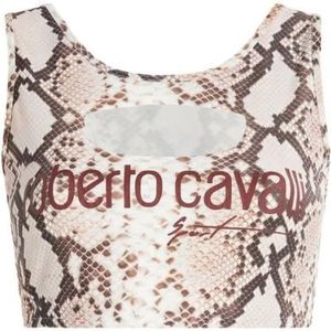 Roberto Cavalli, Dames, Tops, Beige, Maat: XL
