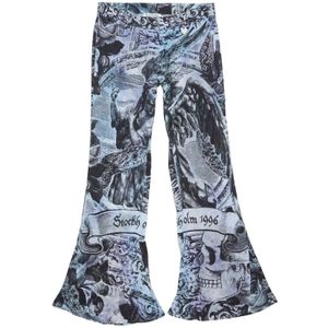 Acne Studios, Dames, Broeken, Grijs, Maat: 3XS Acryl,