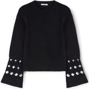 Motivi, Dames, Truien, Zwart, Maat: XS Nylon,