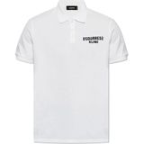 Dsquared2 Polo met logo , White , Heren , Maat: 3XL