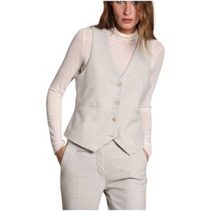 Mason's, Dames, Jassen, Grijs, Maat: 2XS Jersey,