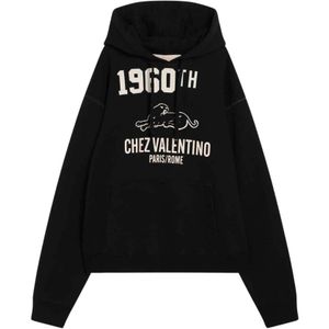 Valentino Garavani, Heren, Sweatshirts & Hoodies, Zwart, Maat: S