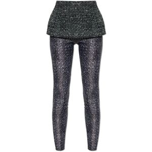 Diesel, Dames, Broeken, Zwart, Maat: 3XS