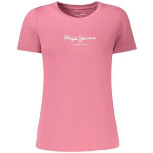 Pepe Jeans - NEW VIRGINIA - T-shirt - Rosa/Wit