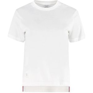 Thom Browne, Dames, Tops, Wit, Maat: 2XS Katoen,
