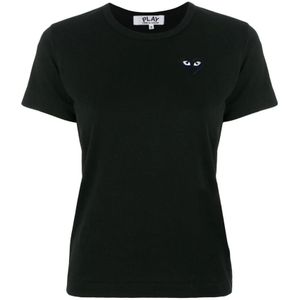 Comme des Garçons, Dames, Tops, Zwart, Maat: XS Katoen,