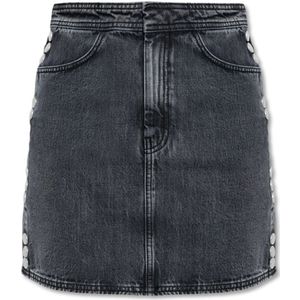 Gestuz, Dames, Rokken, Grijs, Maat: S Denim,