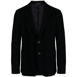 Giorgio Armani, Heren, Jassen, Blauw, Maat: 2XL