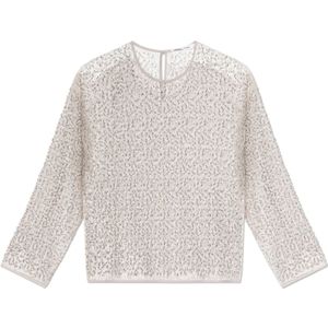 Samsøe Samsøe, Dames, Blouses & Shirts, Grijs, Maat: XS Poliester,