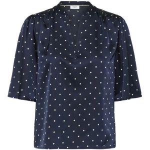 Saint Tropez, Dames, Blouses & Shirts, Blauw, Maat: L
