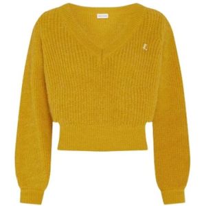 Fabienne Chapot, Dames, Truien, Geel, Maat: S Wol,