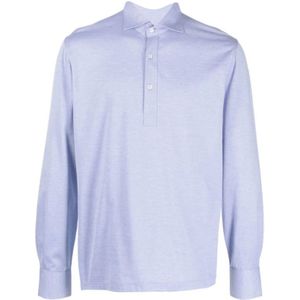 Brunello Cucinelli, Heren, Tops, Blauw, Maat: XL