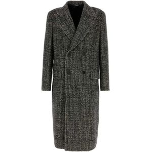 Dolce & Gabbana, Heren, Mantels, Grijs, Maat: L Wol,
