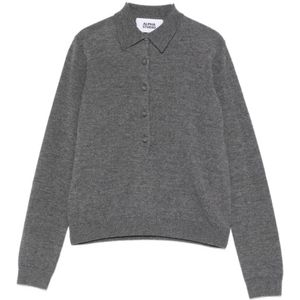 Alpha Studio, Dames, Truien, Grijs, Maat: XS