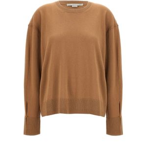 Stella McCartney, Dames, Truien, Beige, Maat: M Wol,